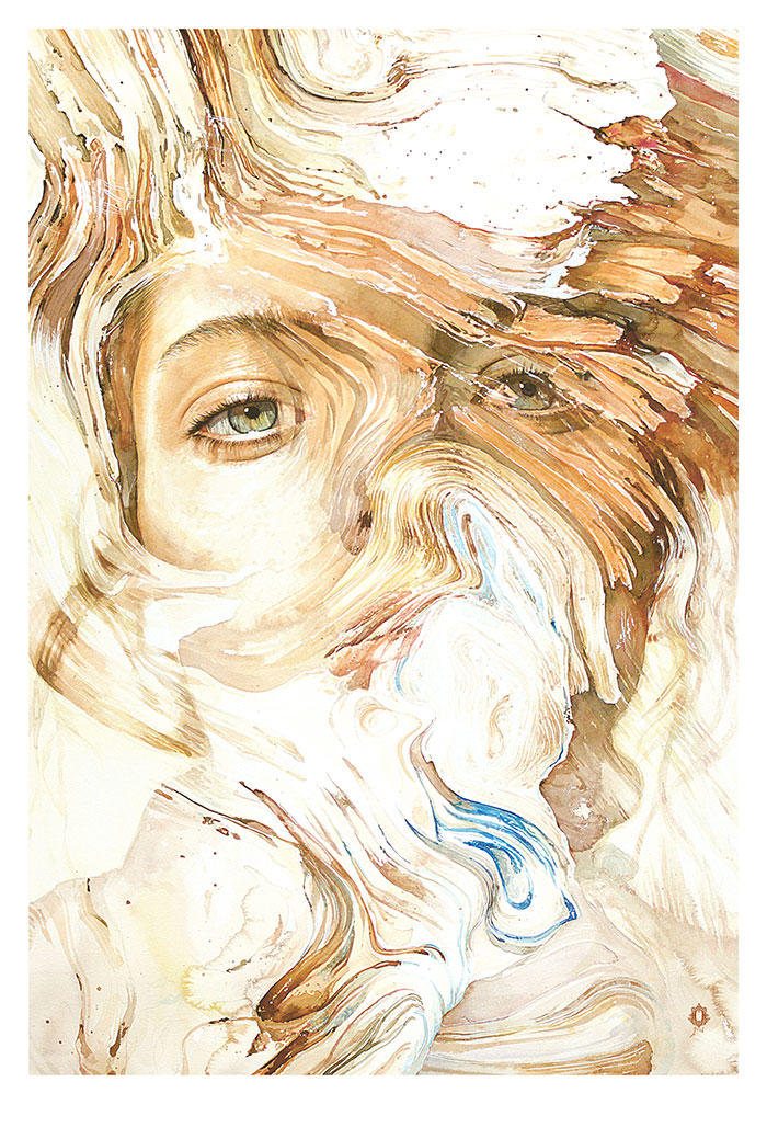 Unwind - Watercolor 100x70cm
